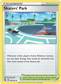 Skaters' Park 242/264 Fusion Strike Reverse Holo Pokémon card