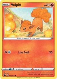 Vulpix 028/264 · Reverse Holo