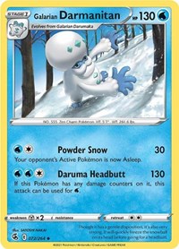 Galarian Darmanitan 072/264 · Reverse Holo