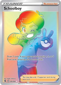 Schoolboy Secret 276/264 Fusion Strike Pokémon card