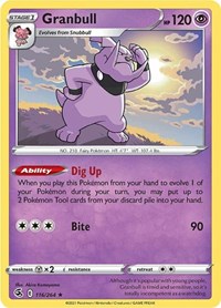 Granbull 116/264 · Reverse Holo