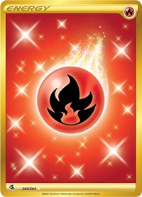 Fire Energy Secret 284/264 Fusion Strike Pokémon card