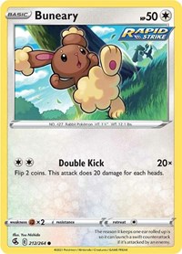 Buneary 212/264 · Reverse Holo