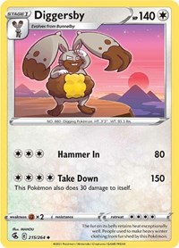 Diggersby 215/264 · Reverse Holo