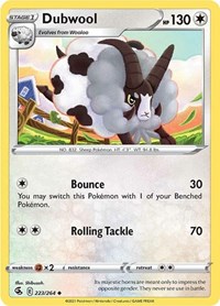 Dubwool 223/264 · Reverse Holo