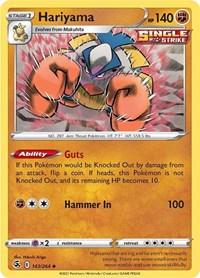 Hariyama 143/264 · Reverse Holo