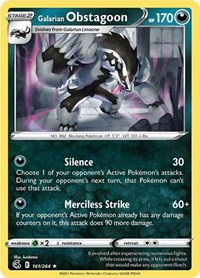Galarian Obstagoon 161/264 · Reverse Holo