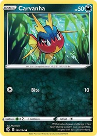 Carvanha 162/264 · Reverse Holo