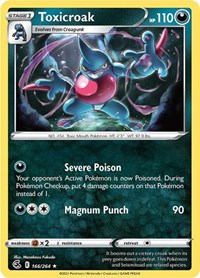 Toxicroak 166/264 · Reverse Holo