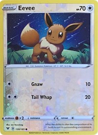 Eevee (Reverse Cosmos Holo) 130/185 · Reverse Holo