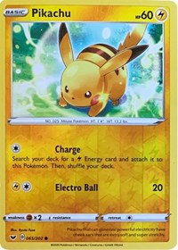Pikachu (Reverse Cosmos Holo) 065/202 · Reverse Holo