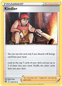 Kindler 143/172 Brilliant Stars Reverse Holo Pokémon card