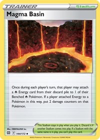 Magma Basin 144/172 Brilliant Stars Reverse Holo Pokémon card
