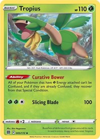 Tropius 005/172 · Reverse Holo