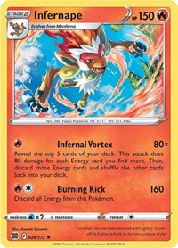 Infernape 026/172 · Reverse Holo