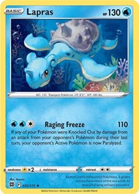 Lapras 031/172 · Reverse Holo
