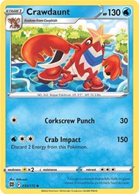 Crawdaunt 033/172 · Reverse Holo