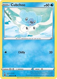 Cubchoo 042/172 · Reverse Holo