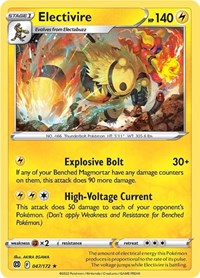 Electivire 047/172 · Reverse Holo