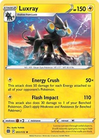 Luxray 051/172 · Reverse Holo