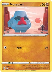 Nosepass 073/172 · Reverse Holo
