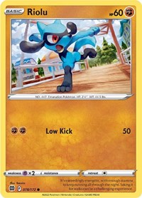 Riolu 078/172 · Reverse Holo