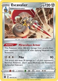 Escavalier 101/172 · Reverse Holo