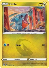 Gible 107/172 · Reverse Holo