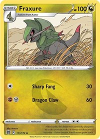 Fraxure 111/172 · Reverse Holo