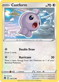 Castform 116/172 · Reverse Holo