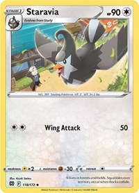 Staravia 118/172 · Reverse Holo