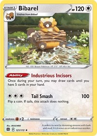 Bibarel 121/172 · Reverse Holo