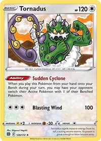 Tornadus 126/172 · Reverse Holo