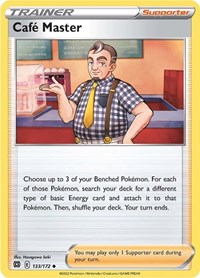 Cafe Master 133/172 Brilliant Stars Reverse Holo Pokémon card