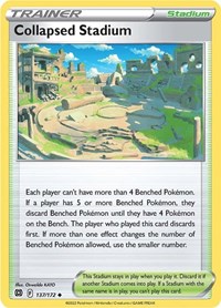 Collapsed Stadium 137/172 Brilliant Stars Reverse Holo Pokémon card