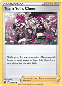 Team Yell's Cheer 149/172 Brilliant Stars Reverse Holo Pokémon card