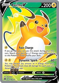 Raichu V Full Art 158/172