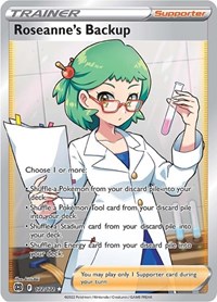 Roseanne's Backup Full Art 172/172 Brilliant Stars Pokémon card