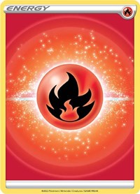 Fire Energy (2022 Unnumbered) Brilliant Stars Reverse Holo Pokémon card