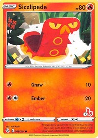 Sizzlipede (#1 Cinderace Stamped) 046/264