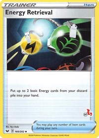 Energy Retrieval (#37 Cinderace Stamped) 160/202 Battle Academy 2022 Pokémon card