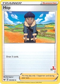 Hop (#52 Cinderace Stamped) 165/202 Battle Academy 2022 Pokémon card