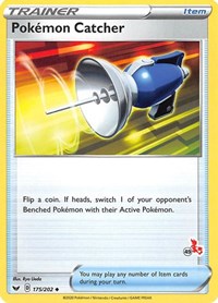 Pokemon Catcher (#49 Cinderace Stamped) 175/202 Battle Academy 2022 Pokémon card