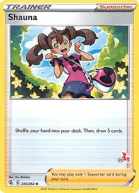 Shauna (#21 Cinderace Stamped) 240/264 Battle Academy 2022 Pokémon card