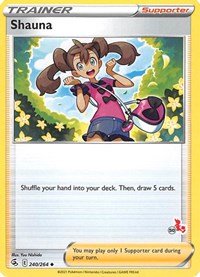 Shauna (#50 Cinderace Stamped) 240/264 Battle Academy 2022 Pokémon card