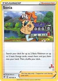 Sonia (#45 Cinderace Stamped) 167/192 Battle Academy 2022 Pokémon card