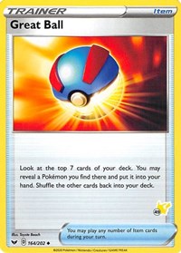 Great Ball (#49 Pikachu Stamped) 164/202 Battle Academy 2022 Pokémon card