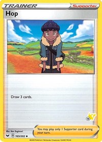 Hop (#13 Pikachu Stamped) 165/202 Battle Academy 2022 Pokémon card