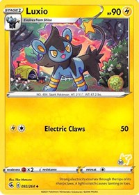 Luxio (#53 Pikachu Stamped) 092/264