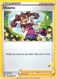 Shauna (#24 Pikachu Stamped) 240/264 Battle Academy 2022 Pokémon card